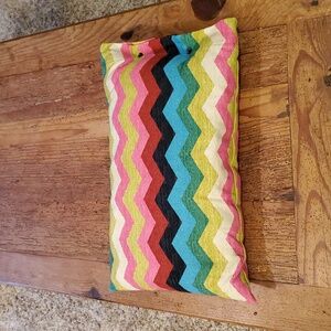 Vibrant Chevron Striped Pillow